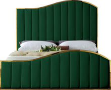 Load image into Gallery viewer, Jolie Green Velvet King Bed (3 Boxes)