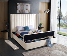 Load image into Gallery viewer, Kiki Cream Velvet King Bed (3 Boxes)