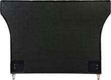 Load image into Gallery viewer, Kira Black Velvet Queen Bed