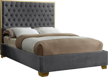 Load image into Gallery viewer, Lana Grey Velvet Queen Bed