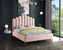 Load image into Gallery viewer, Lily Pink Velvet King Bed