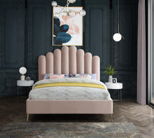 Load image into Gallery viewer, Lily Pink Velvet King Bed
