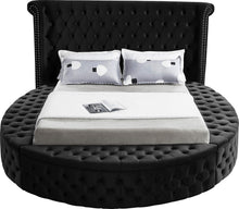 Load image into Gallery viewer, Luxus Black Velvet Queen Bed (3 Boxes)