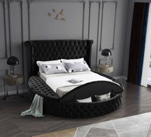 Load image into Gallery viewer, Luxus Black Velvet King Bed (3 Boxes)