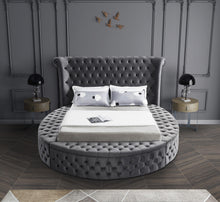 Load image into Gallery viewer, Luxus Grey Velvet King Bed (3 Boxes)