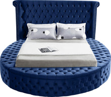 Load image into Gallery viewer, Luxus Navy Velvet Full Bed (3 Boxes)