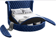 Load image into Gallery viewer, Luxus Navy Velvet King Bed (3 Boxes)