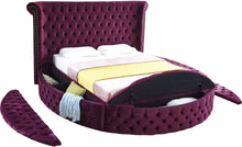 Load image into Gallery viewer, Luxus Purple Velvet King Bed