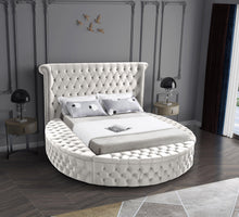 Load image into Gallery viewer, Luxus Cream Velvet King Bed (3 Boxes)