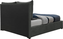Load image into Gallery viewer, Misha Pepper Black Polyester Fabric King Bed (3 Boxes)