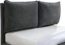Load image into Gallery viewer, Misha Pepper Black Polyester Fabric King Bed (3 Boxes)