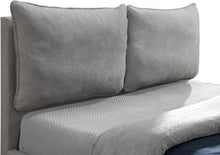 Load image into Gallery viewer, Misha Light Grey Polyester Fabric King Bed (3 Boxes)