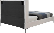 Load image into Gallery viewer, Nadia Cream Velvet Queen Bed