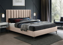 Load image into Gallery viewer, Nadia Pink Velvet Queen Bed
