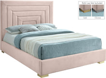 Load image into Gallery viewer, Nora Pink Velvet King Bed