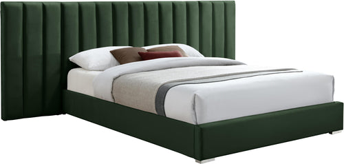 Pablo Green Velvet King Bed
