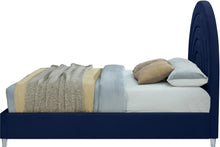 Load image into Gallery viewer, Rainbow Navy Velvet Full Bed