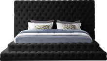 Load image into Gallery viewer, Revel Black Velvet King Bed (3 Boxes)