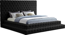 Load image into Gallery viewer, Revel Black Velvet King Bed (3 Boxes)