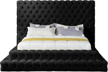 Load image into Gallery viewer, Revel Black Velvet Queen Bed (3 Boxes)