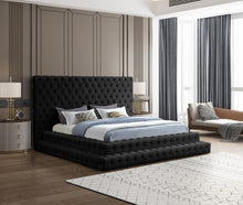 Load image into Gallery viewer, Revel Black Velvet King Bed (3 Boxes)