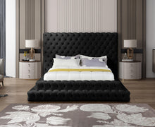 Load image into Gallery viewer, Revel Black Velvet Queen Bed (3 Boxes)