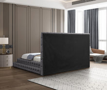 Load image into Gallery viewer, Revel Grey Velvet King Bed (3 Boxes)