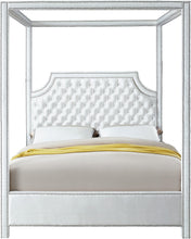 Load image into Gallery viewer, Rowan White Velvet King Bed (3 Boxes)