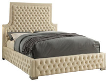 Load image into Gallery viewer, Sedona Cream Velvet Queen Bed