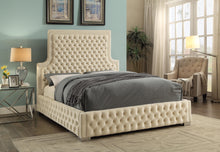 Load image into Gallery viewer, Sedona Cream Velvet Queen Bed