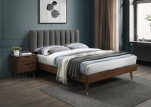 Load image into Gallery viewer, Vance Grey Linen Fabric Queen Bed (3 Boxes)
