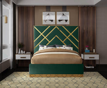 Load image into Gallery viewer, Vector Green Velvet Queen Bed
