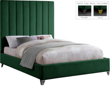Load image into Gallery viewer, Via Green Velvet Queen Bed