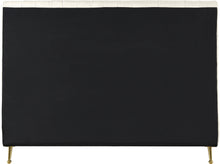 Load image into Gallery viewer, Zara Cream Velvet Queen Bed (3 Boxes)