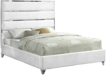 Load image into Gallery viewer, Zuma White Velvet Full Bed