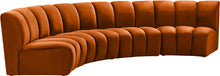 Load image into Gallery viewer, Infinity Cognac Velvet 4pc. Modular Sectional