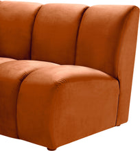Load image into Gallery viewer, Infinity Cognac Velvet Modular Chair