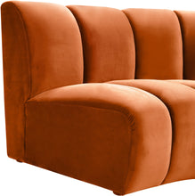 Load image into Gallery viewer, Infinity Cognac Velvet 8pc. Modular Sectional
