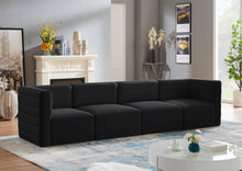 Load image into Gallery viewer, Quincy Black Velvet Modular Sofa