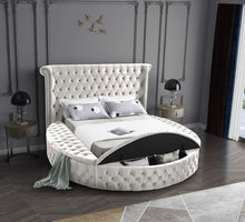 Load image into Gallery viewer, Luxus Cream Velvet King Bed (3 Boxes)