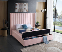 Load image into Gallery viewer, Kiki Pink Velvet Full Bed (3 Boxes)