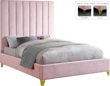 Load image into Gallery viewer, Via Pink Velvet Full Bed