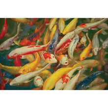 Load image into Gallery viewer, Koi Printed Canvas Painting