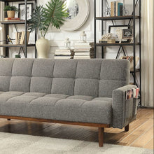 Load image into Gallery viewer, Nettie Gray/Oak Futon Sofa