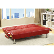 Load image into Gallery viewer, Farel Futon Sofa Red &amp; White