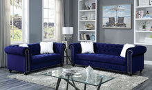 Load image into Gallery viewer, Giacomo Chair Black &amp; Blue