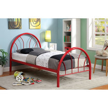 Load image into Gallery viewer, Rainbow Full Bed Black, White, Silver, Black, &amp; Green