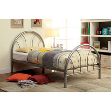 Load image into Gallery viewer, Rainbow Full Bed Black, White, Silver, Black, &amp; Green