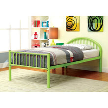 Load image into Gallery viewer, Rainbow Full Bed Black, White, Silver, Black, &amp; Green