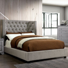 Load image into Gallery viewer, Cayla Cal.King, E.King, &amp; Queen Bed Silver &amp; Grey